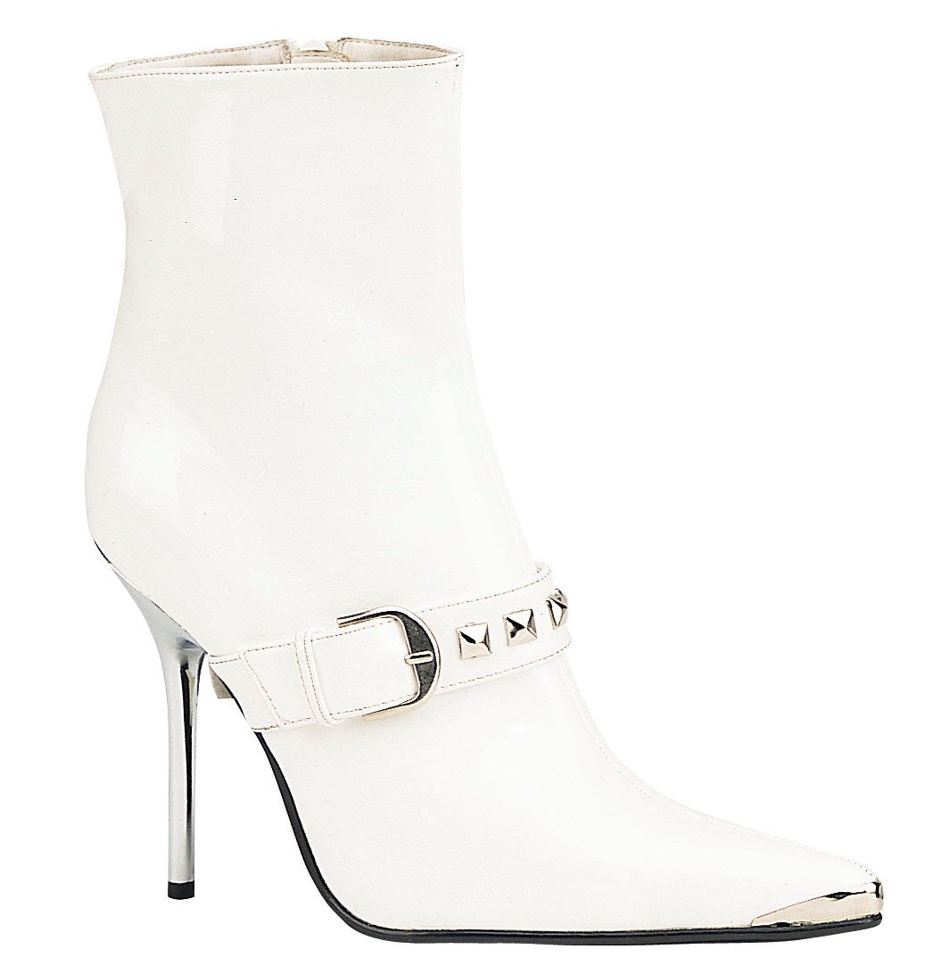 *HEAT-1015, 4 1/2" Chrome Heel, Pointed Toe Ankle BT